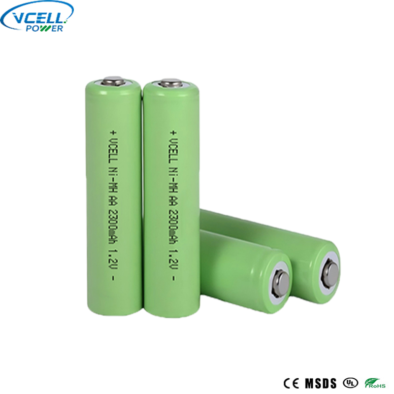 Bateri NiMH Boleh Dicas Semula AA 1.2V 2300mAh
