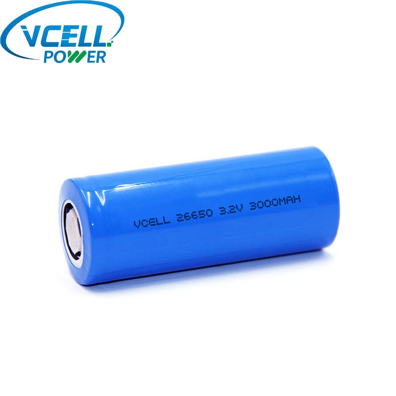 3.2v 3000mah 9.60Wh IFR26650 LIFEPO4 Bateri