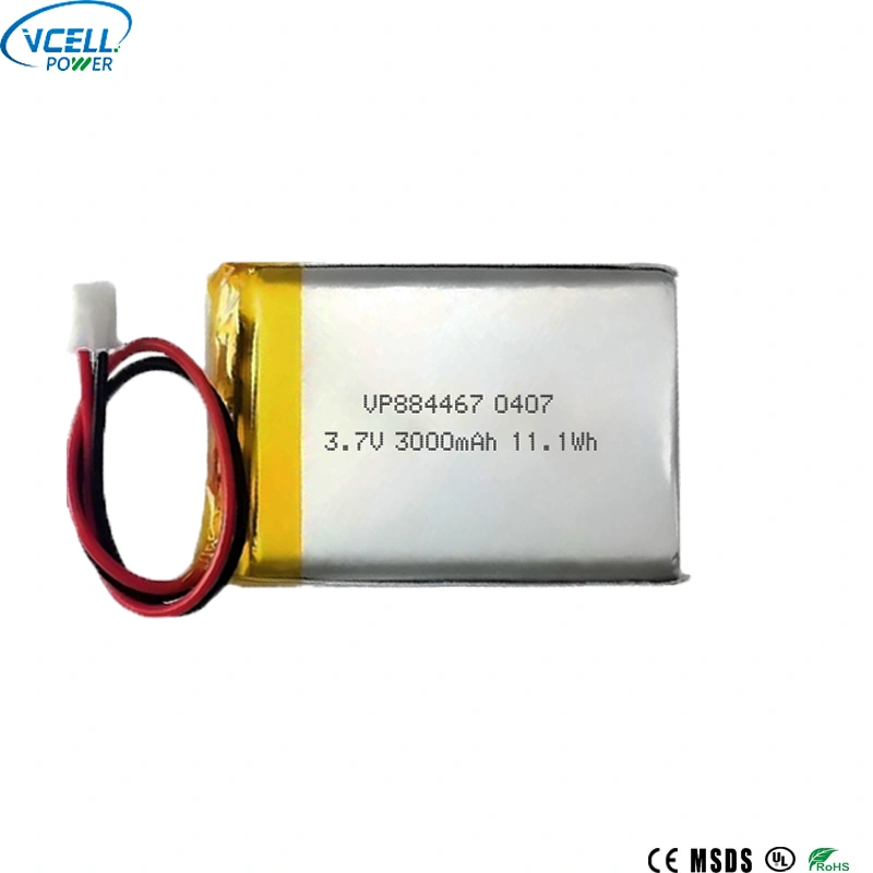 3000mah 3.7v 884467 Bateri Boleh Dicas Semula LiPO