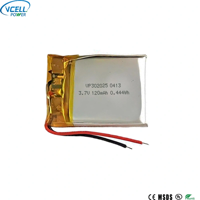 302025 Bateri Polimer Litium 3.7V 120mAh